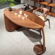 Bàn trà gỗ nghệ thuật cao cấp – bàn sofa hiện đại decor phòng khách – bàn trà kiểu dáng độc đáo sang trọng